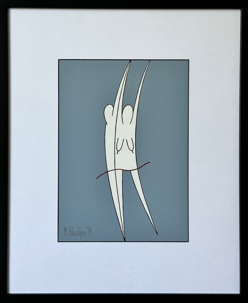 Мария Полушкина (Картина, живопись - 
                  47 x 56.5 см) Yoga 4