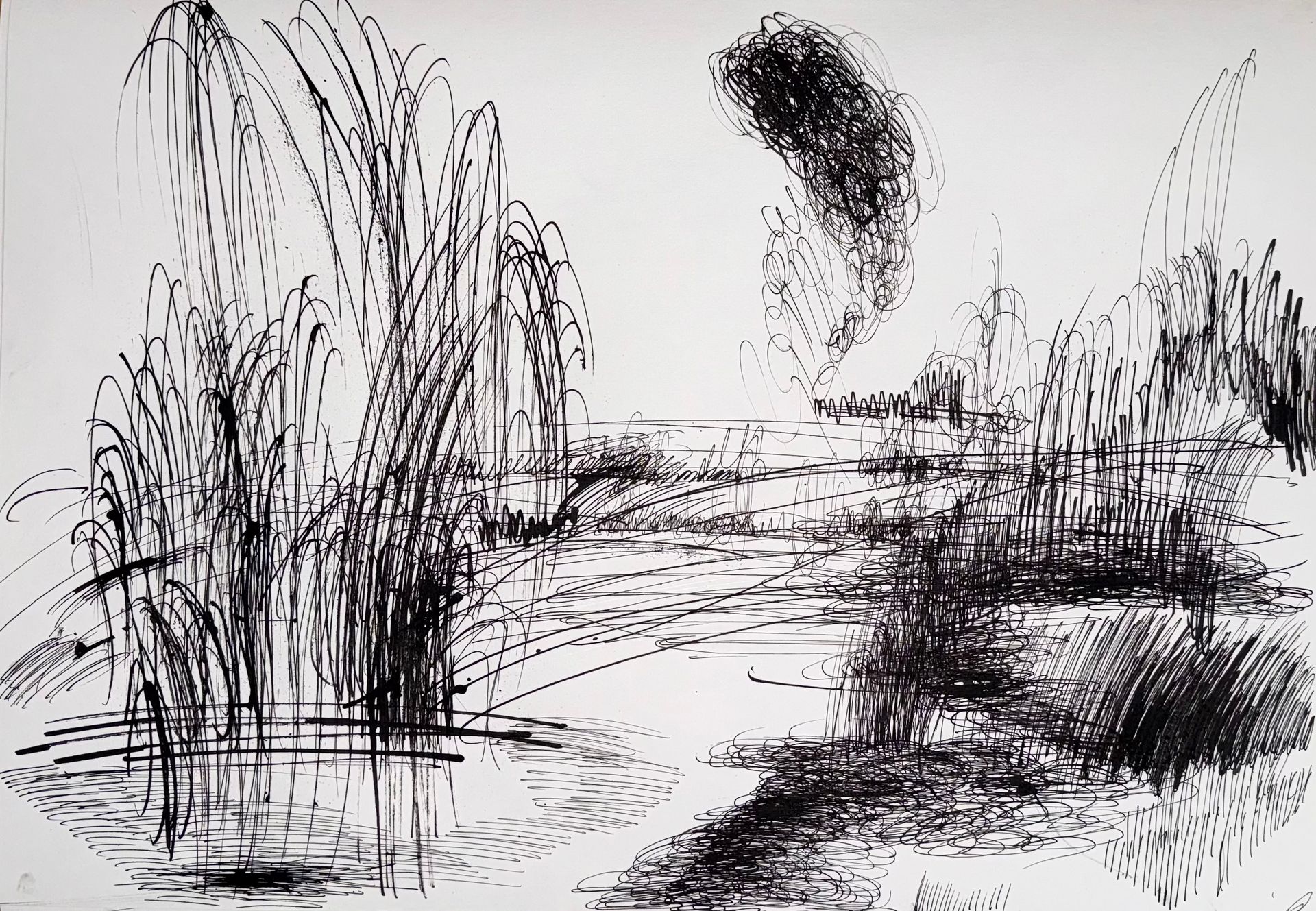 Маргарита Чигодайкина (Авторская графика - 
                  59.4 x 42 см) Абсолютное поле 16