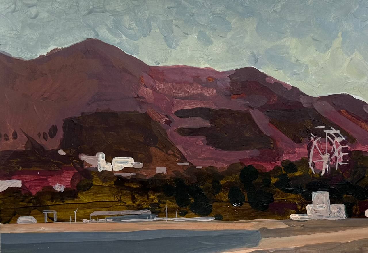 Алена Сокольникова (Авторская графика - 
                  40 x 27.5 см) Геленджик