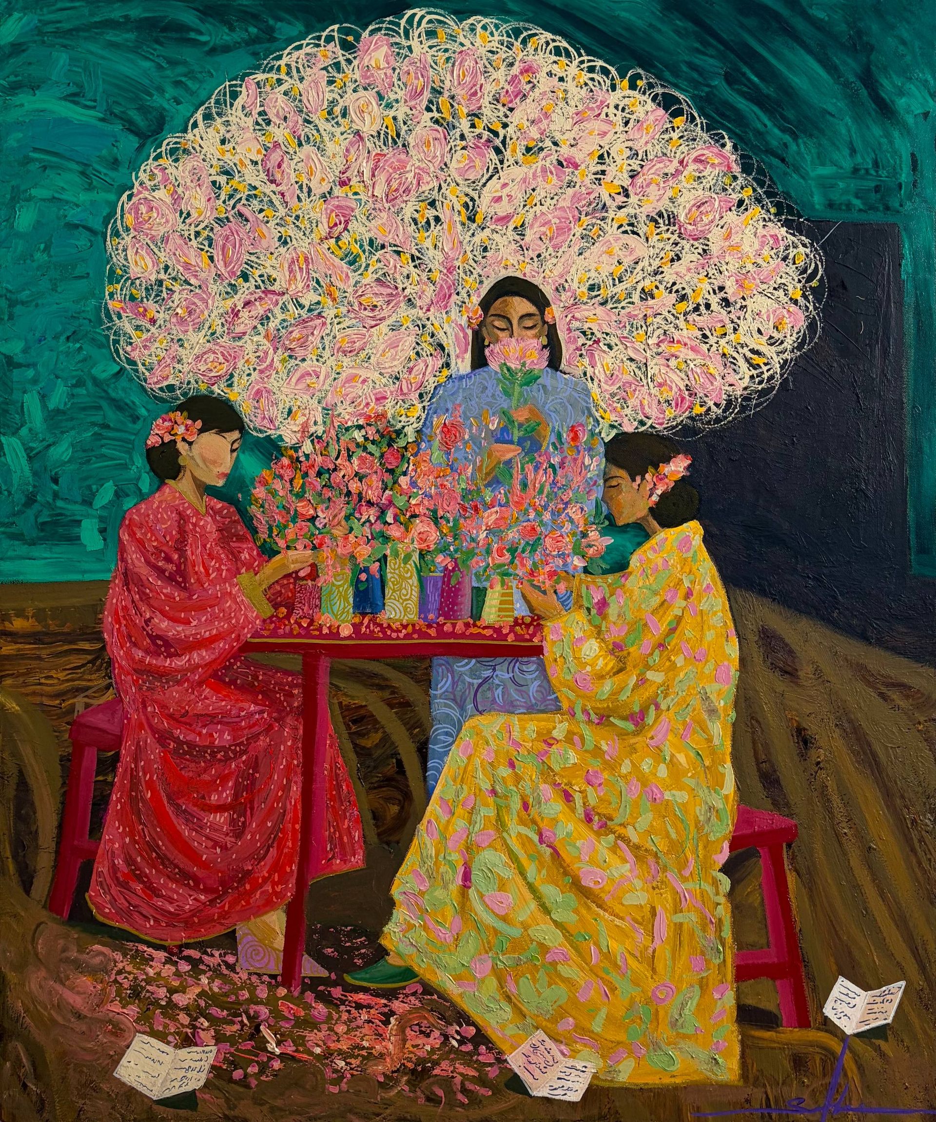 Сардор Эркинов (Картина, живопись - 
                  100 x 120 см) Подруги