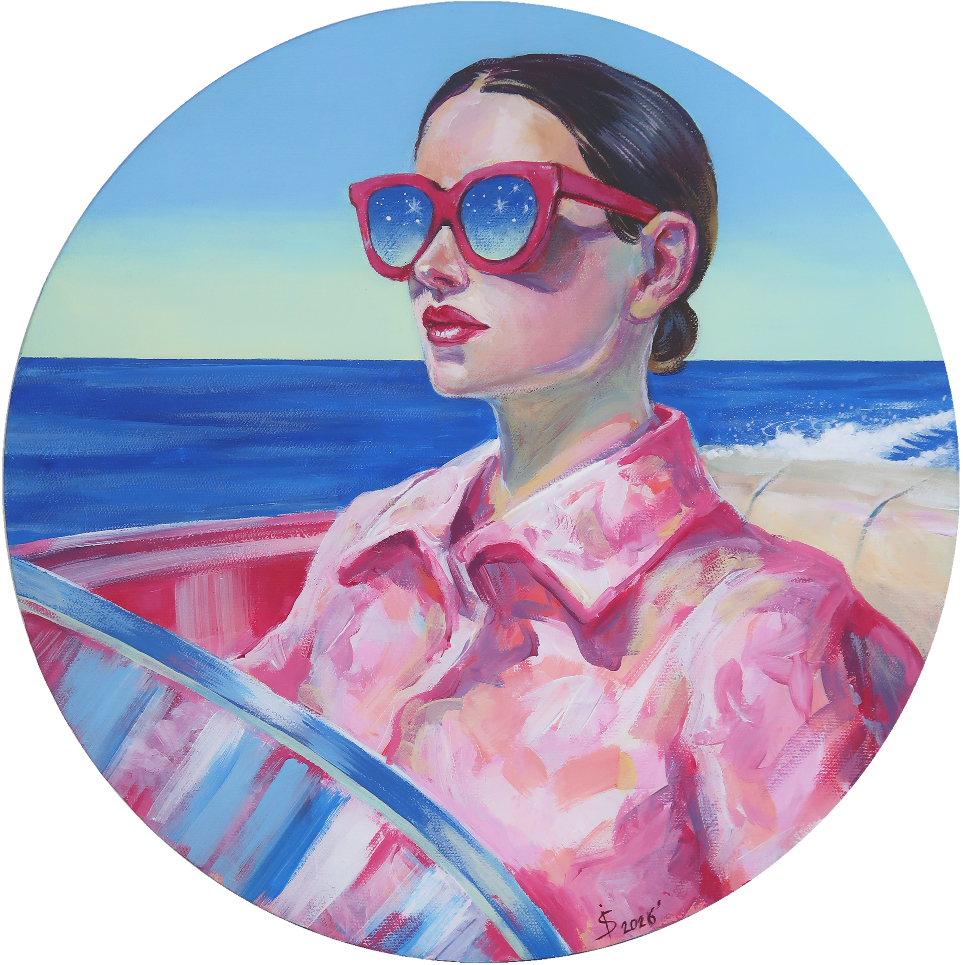 Светлана Искоских (Картина, живопись - 
                  40 x 40 см) Морской бриз