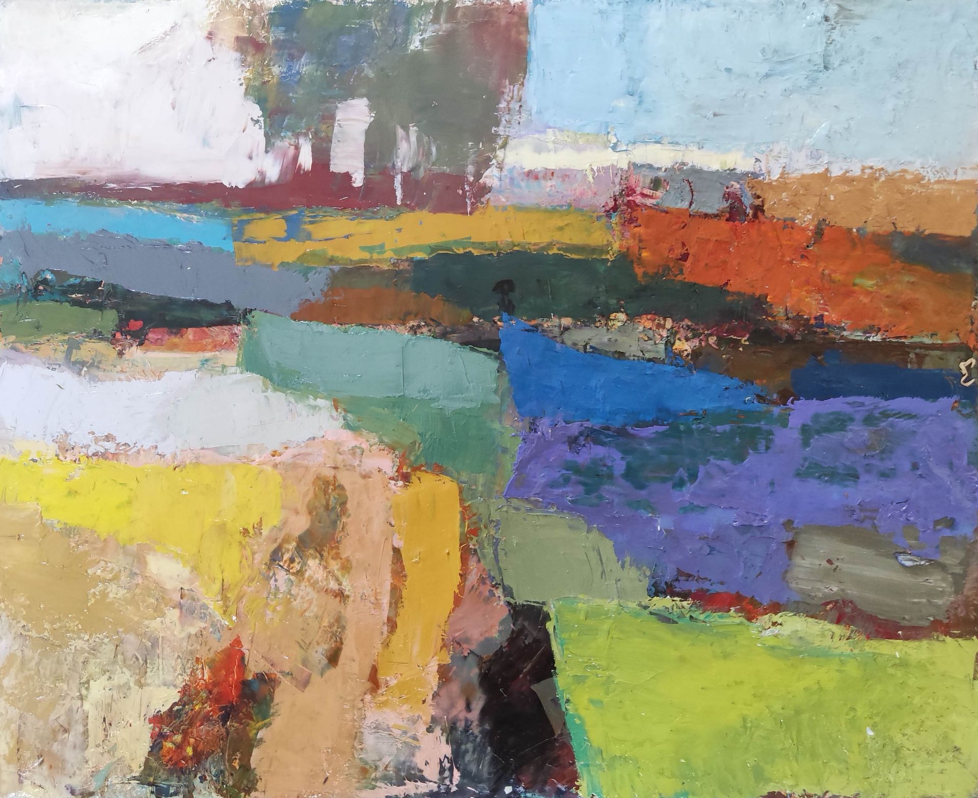 Виктория Шворень (Картина, живопись - 
                  60 x 50 см) Август