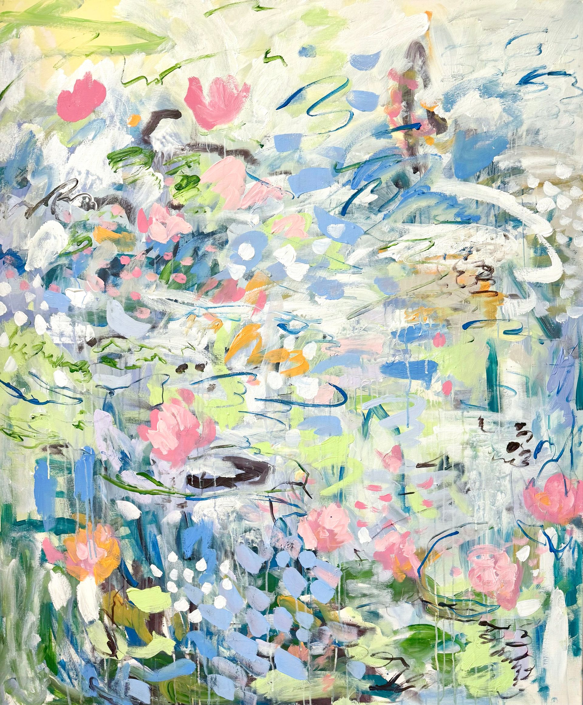 Анна Ганина (Картина, живопись - 
                  100 x 120 см) Lily pond