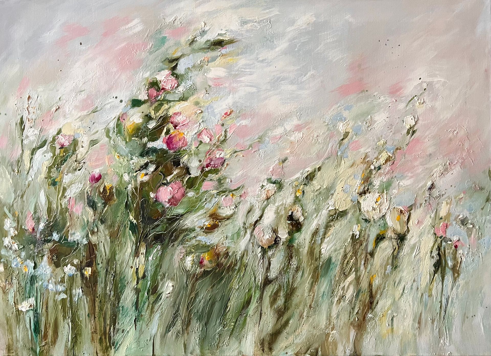 Катерина Яковлева (Картина, живопись - 
                  110 x 80 см) Порыв ветра