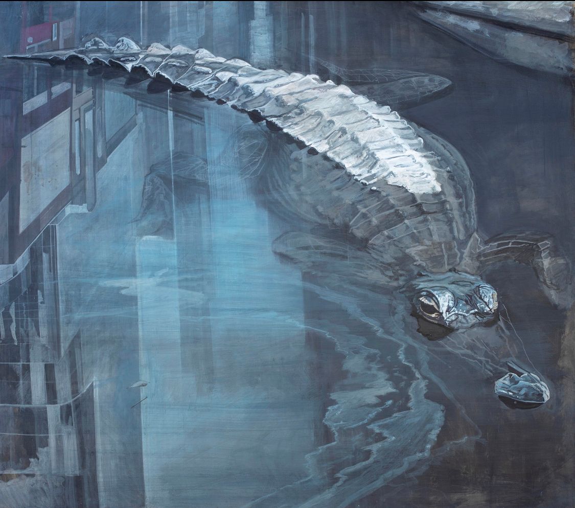 Агне-Мария Силкинайте (Картина, живопись - 
                  138 x 123 см) Alligator