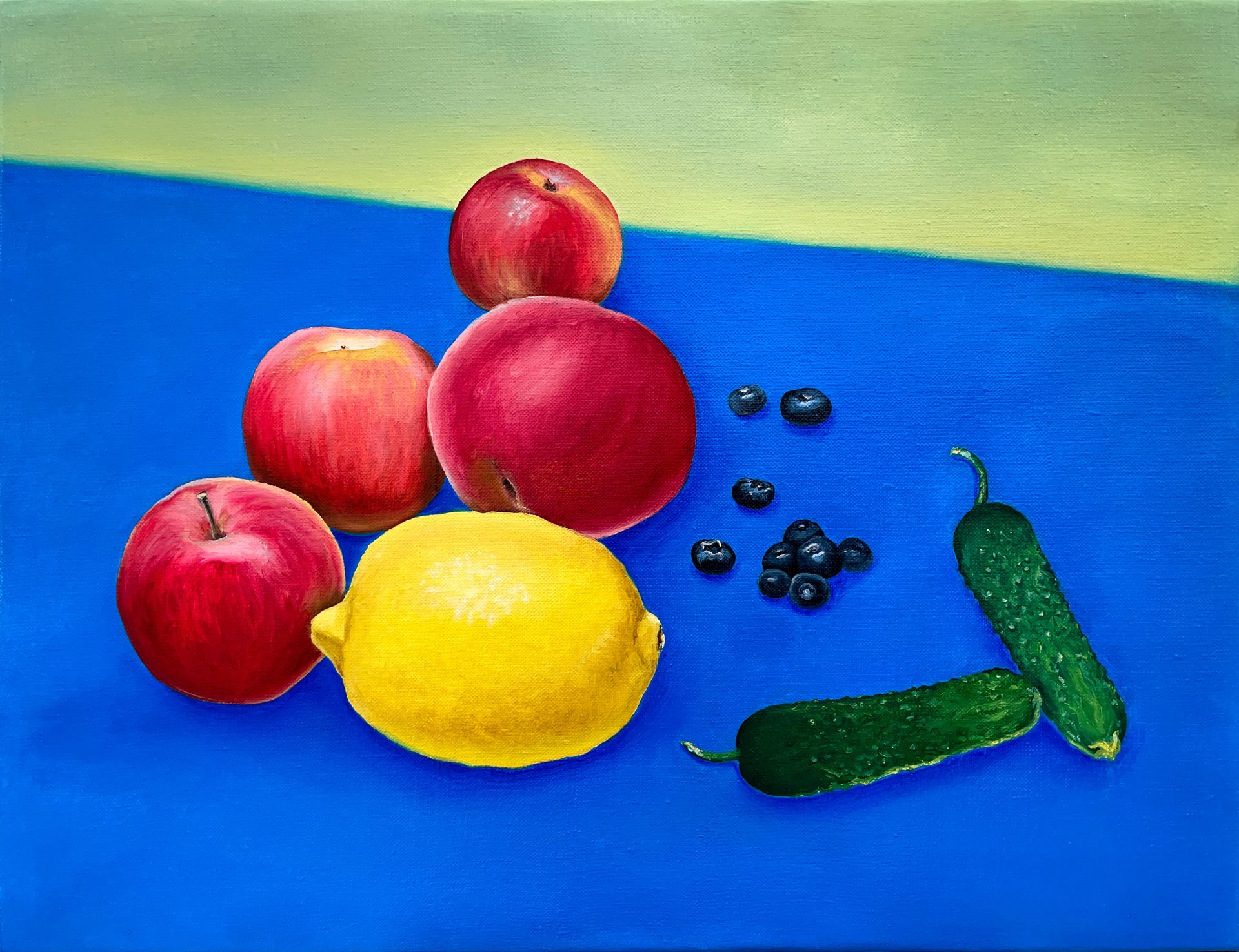 Елена Курочко (Картина, живопись - 
                  50 x 40 см) Натюрморт с яблоками