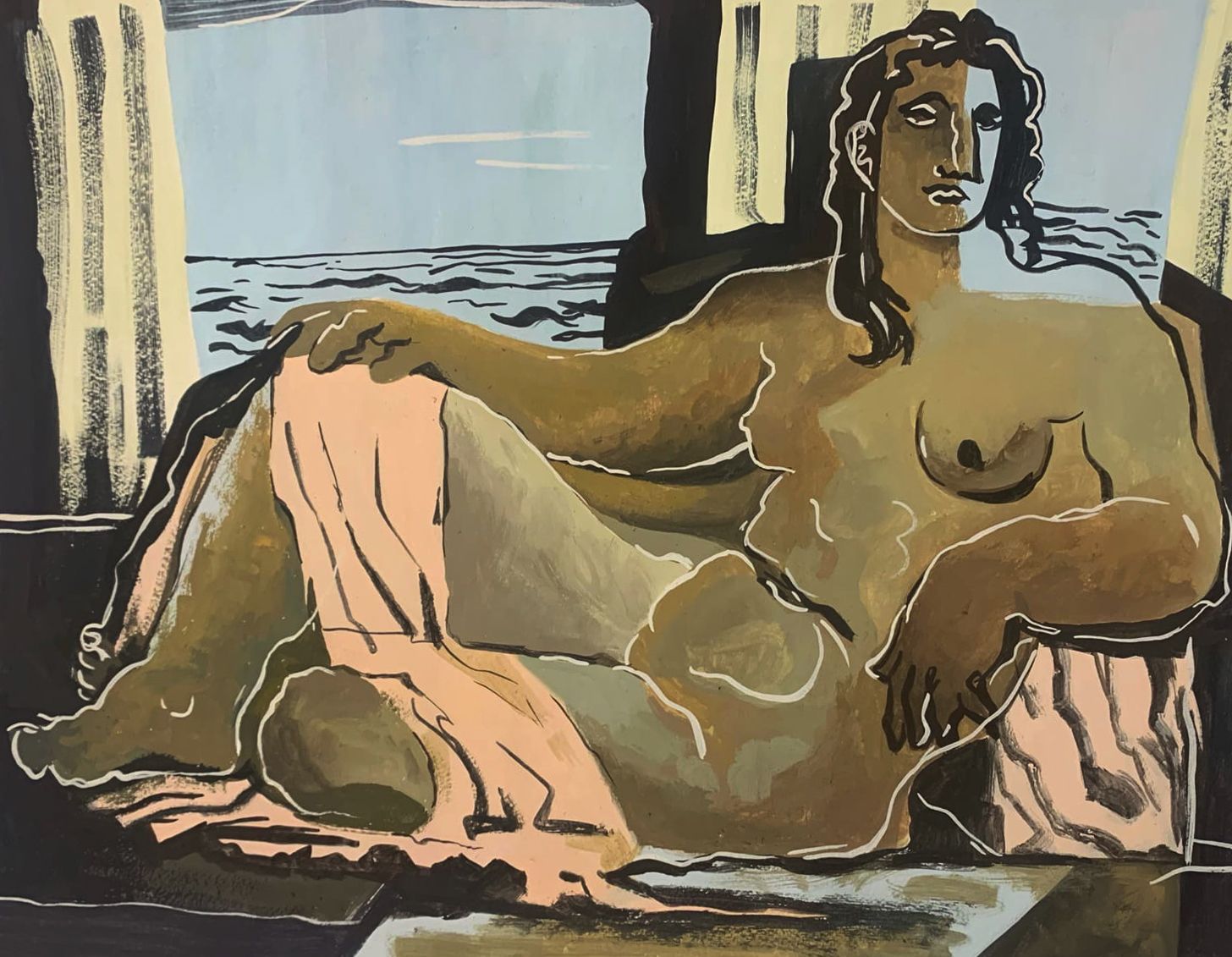 Витана Маковская (Авторская графика - 
                  53 x 40 см) Женщина