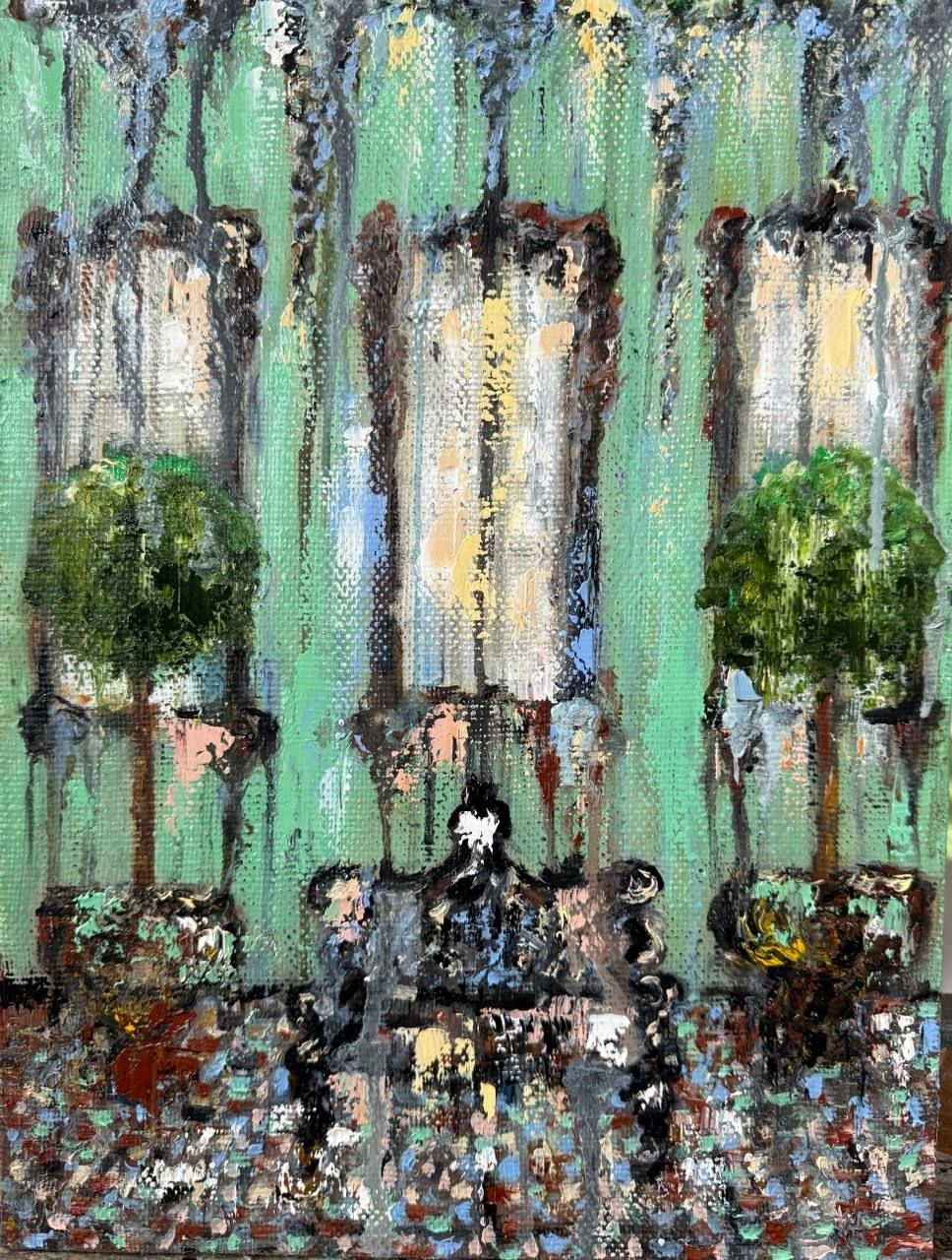 Белла Новинькова (Картина, живопись - 
                  30 x 40 см) Скамейка наших свиданий