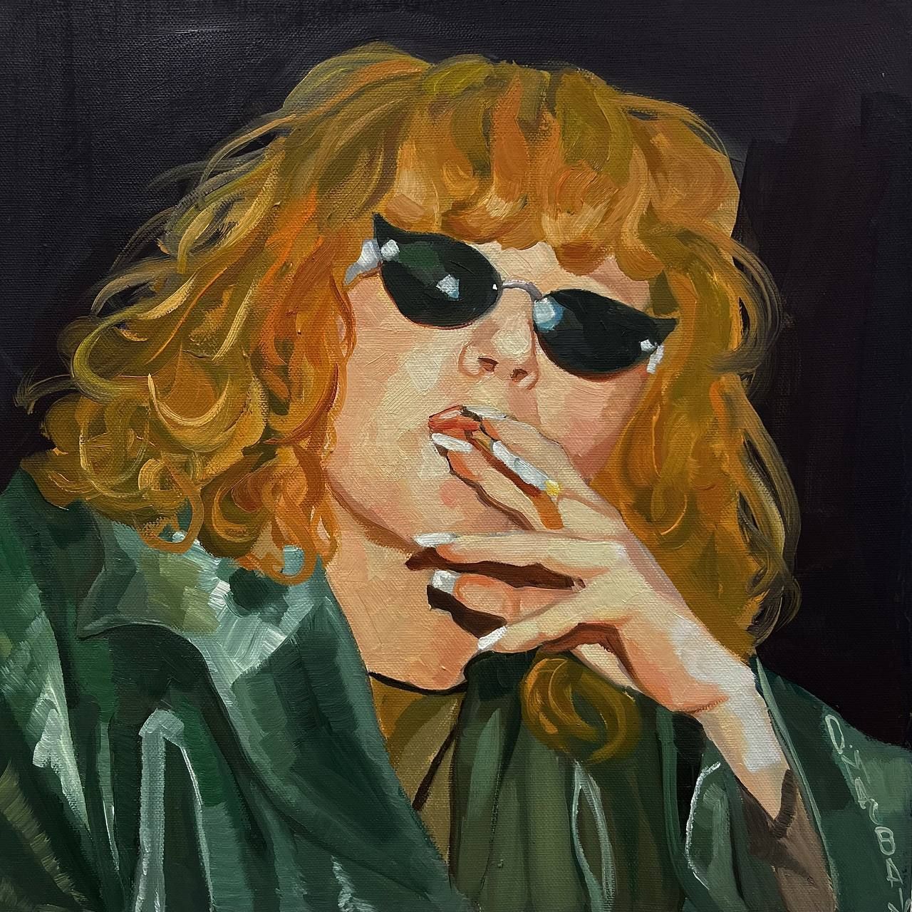 O. Macbain (Картина, живопись - 
                  40 x 40 см) Женщина, которая