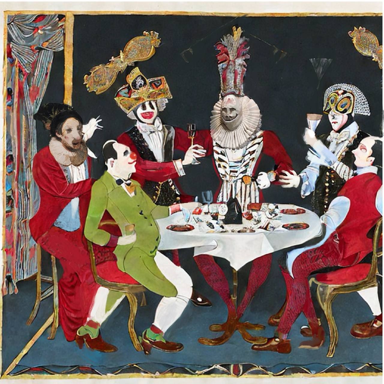 Кристина Пуршина (Картина, живопись - 
                  100 x 100 см) Акт второй