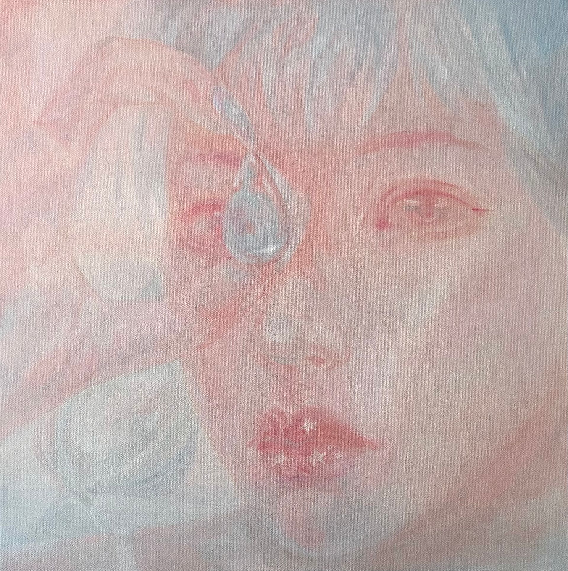 Ева Гец (Картина, живопись - 
                  40 x 40 см) SEA BLUE QUARTZ