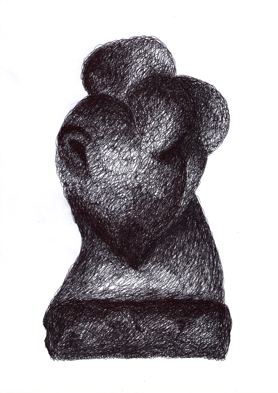 Игорь Добрун (Авторская графика - 
                  21 x 29.7 см) Sketches for Morton Feldman's Clarinet and String Quartet (1983) <2>