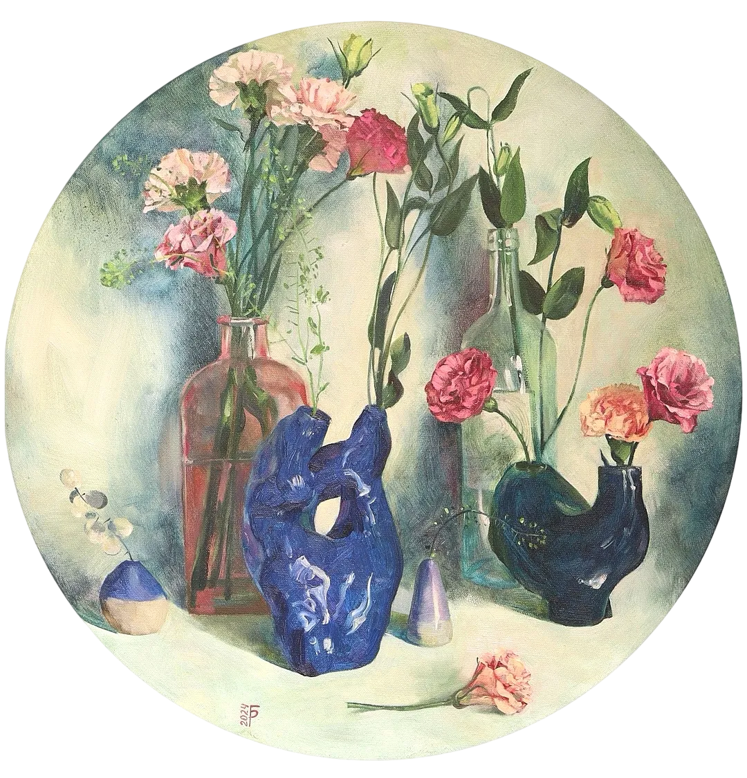 Регина Буглеева (Картина, живопись - 
                  50 x 50 см) Весенний букет