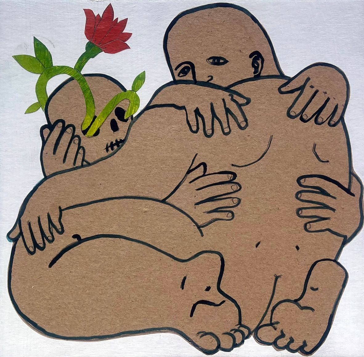 Максим Винокуров (Авторская графика - 
                  20 x 20 см) Привязанности