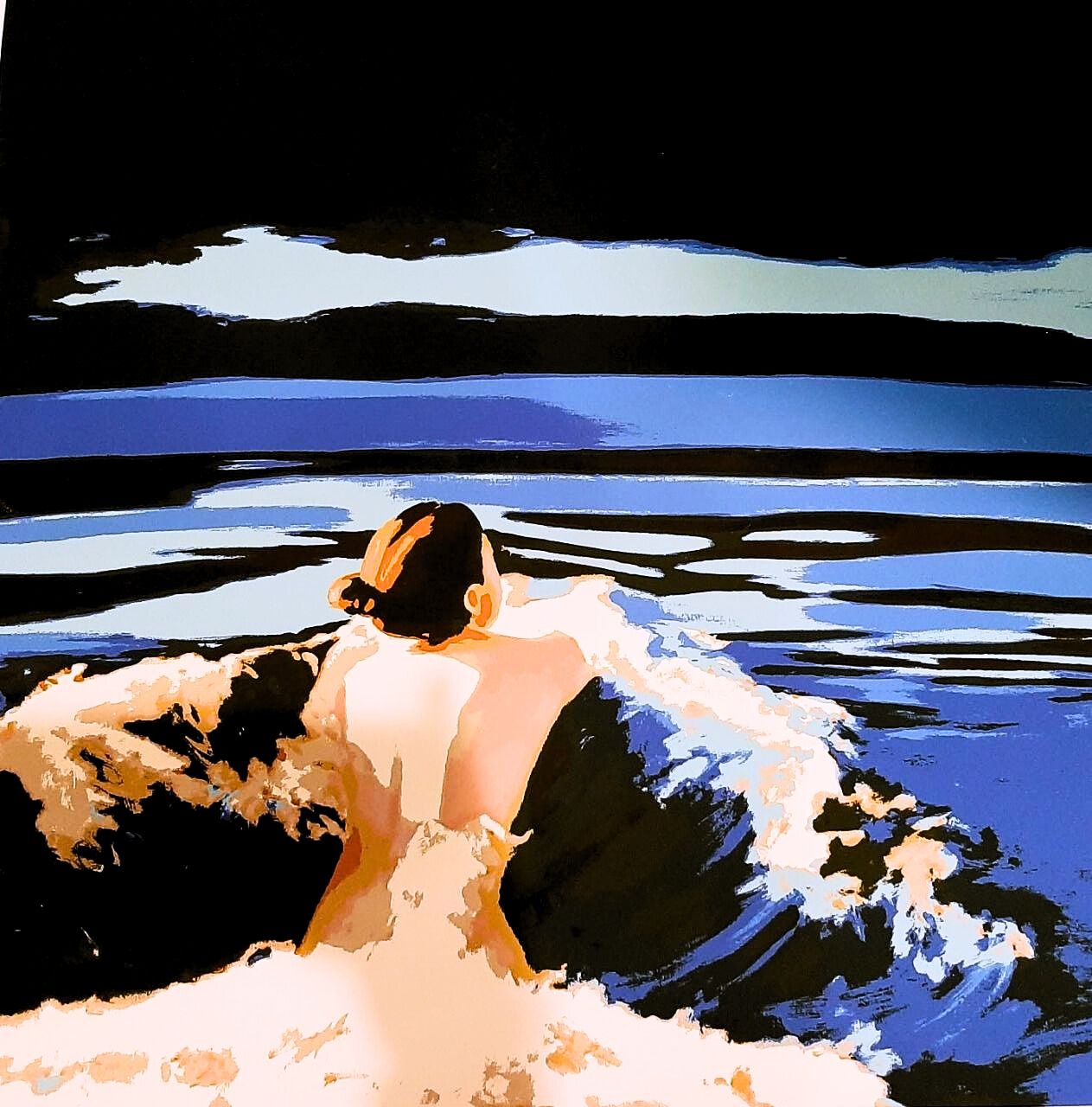 Владимир Дубосарский (Графика цифровая (принты) - 
                  60 x 60 см) Купальщица