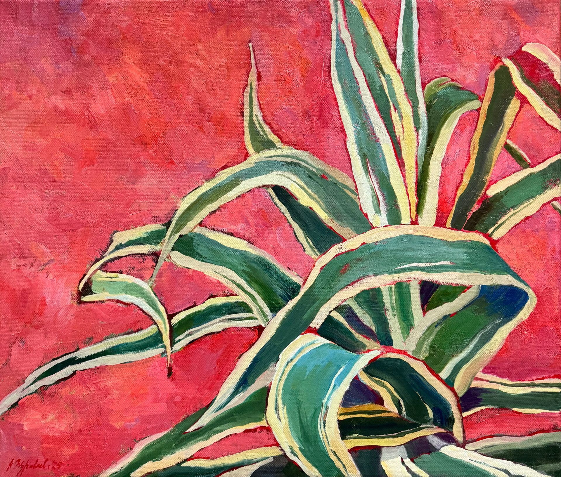 Наталья Журавлева (Картина, живопись - 
                  70 x 60 см) Кактус