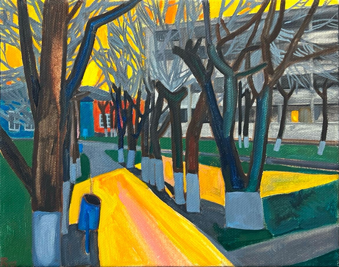 Мила Гаврилова (Картина, живопись - 
                  40 x 30.5 см) Угасающие сумерки