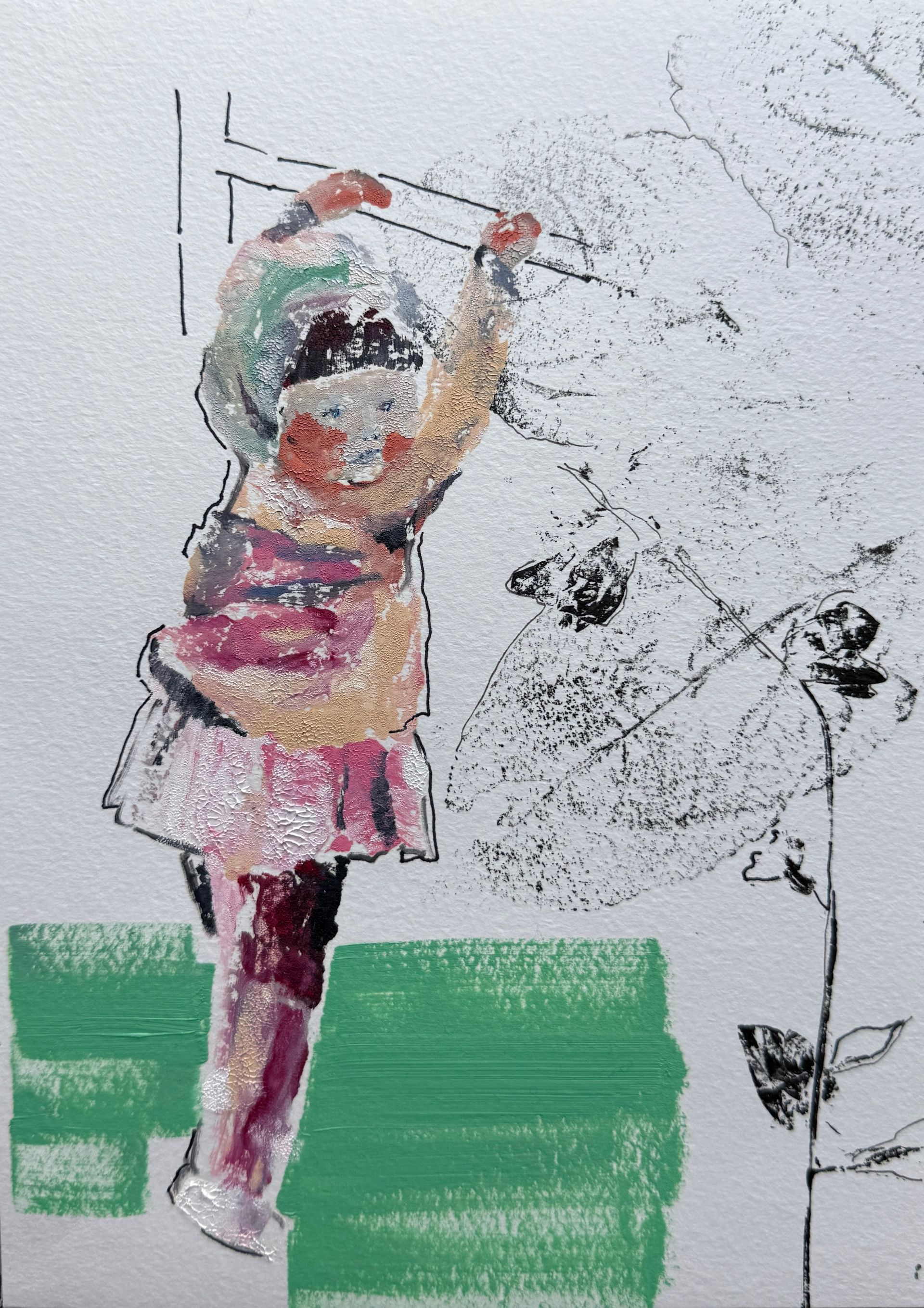 Инна Сумина (Графика печатная - 
                  17.7 x 25 см) Это было давно, это было вчера