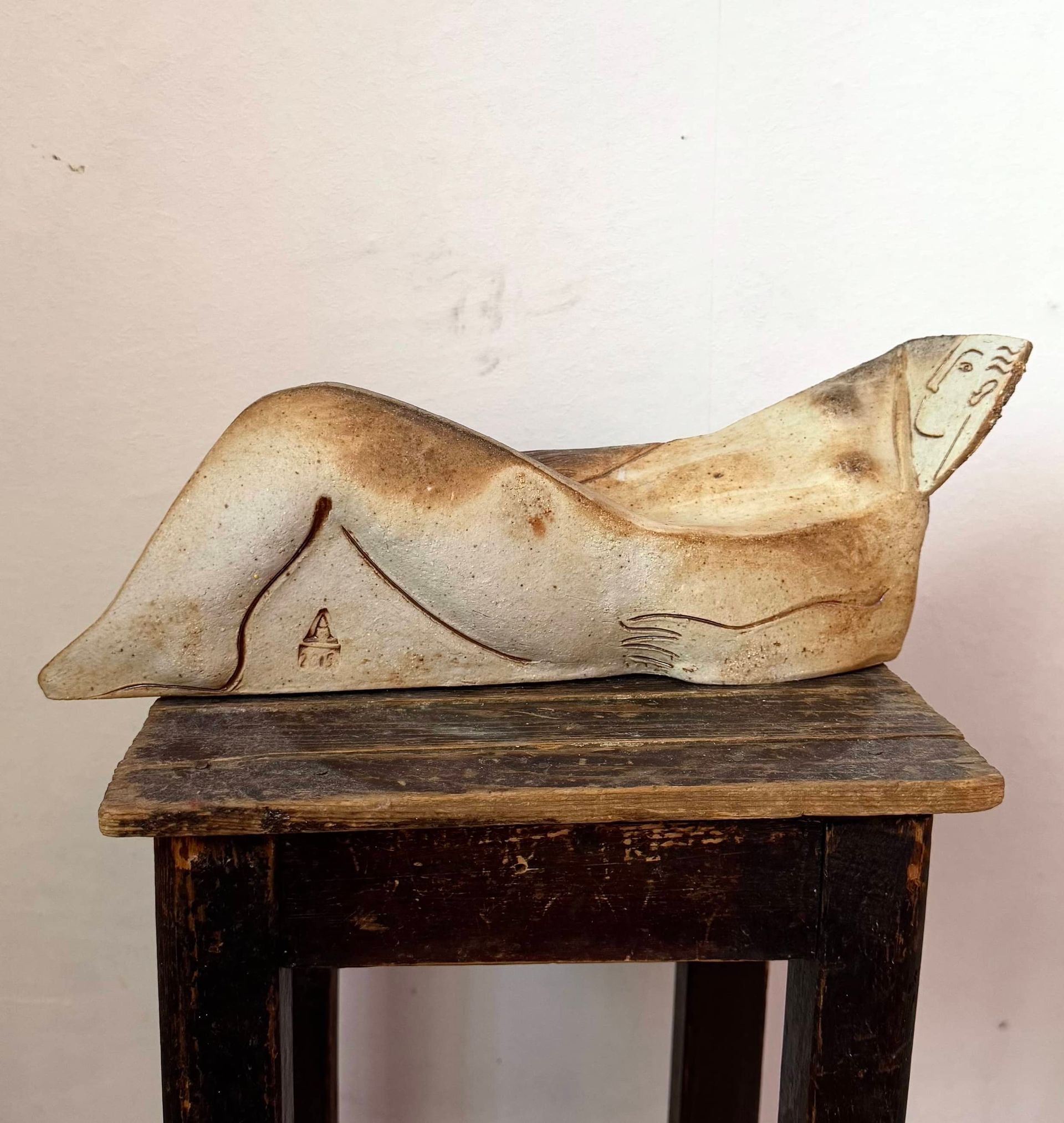 Оксана Афанасьева (Скульптура - 
                  38 x 13 см) Из серии "People"