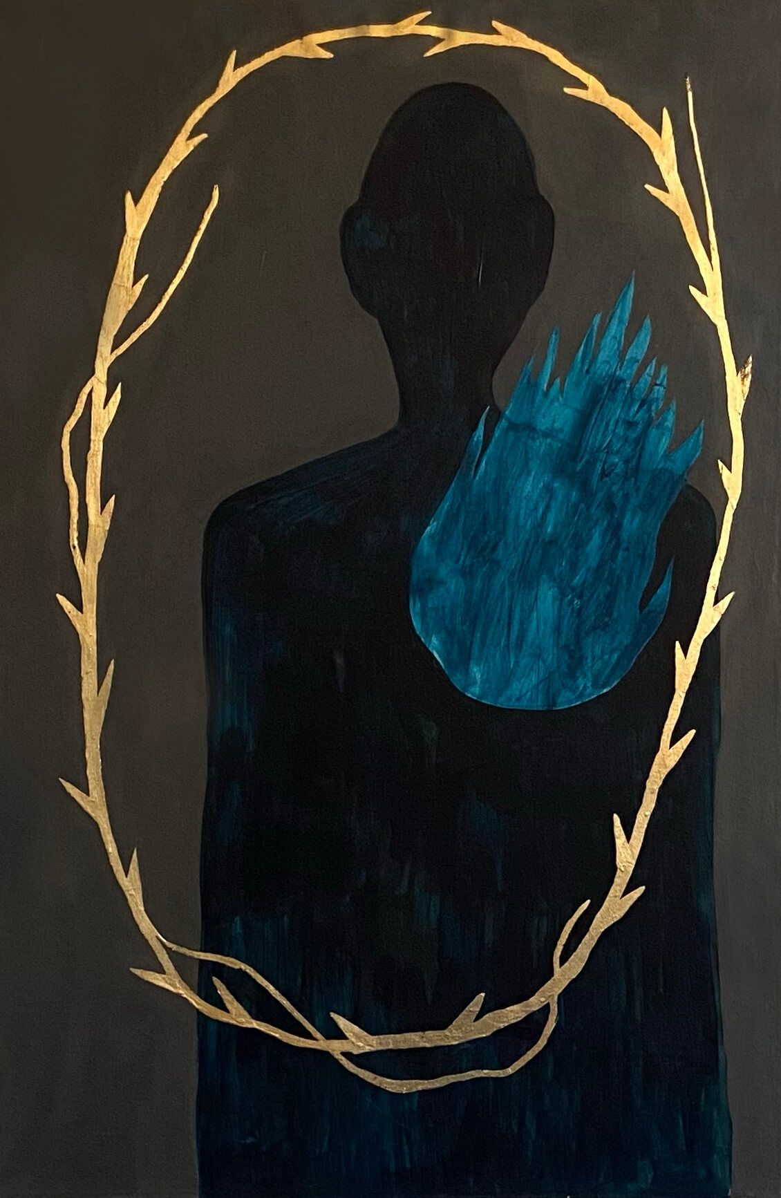 Елизавета Залиева (Картина, живопись - 
                  60 x 90 см) Синее пламя