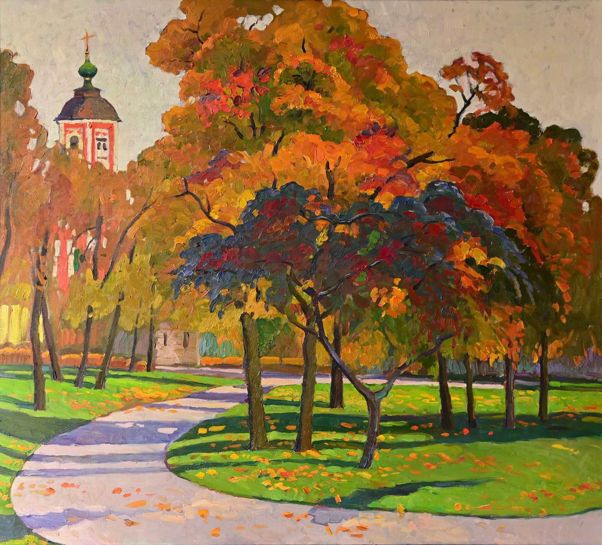 Анастасия Нестерова (Картина, живопись - 
                  100 x 90 см) Осень на Китай-городе