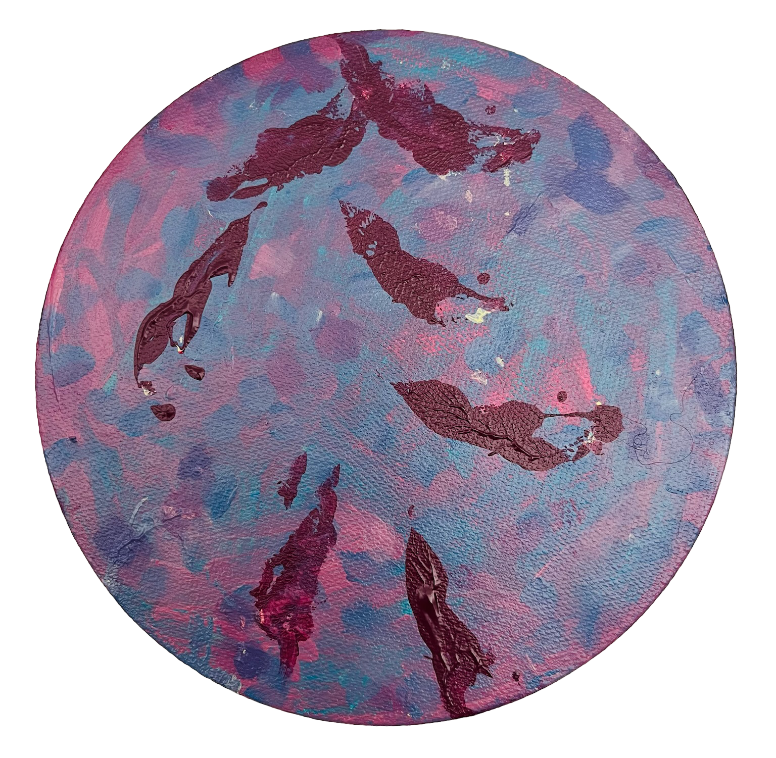 Нисо Атаханова (Картина, живопись - 
                  19 x 19 см) Violet morning