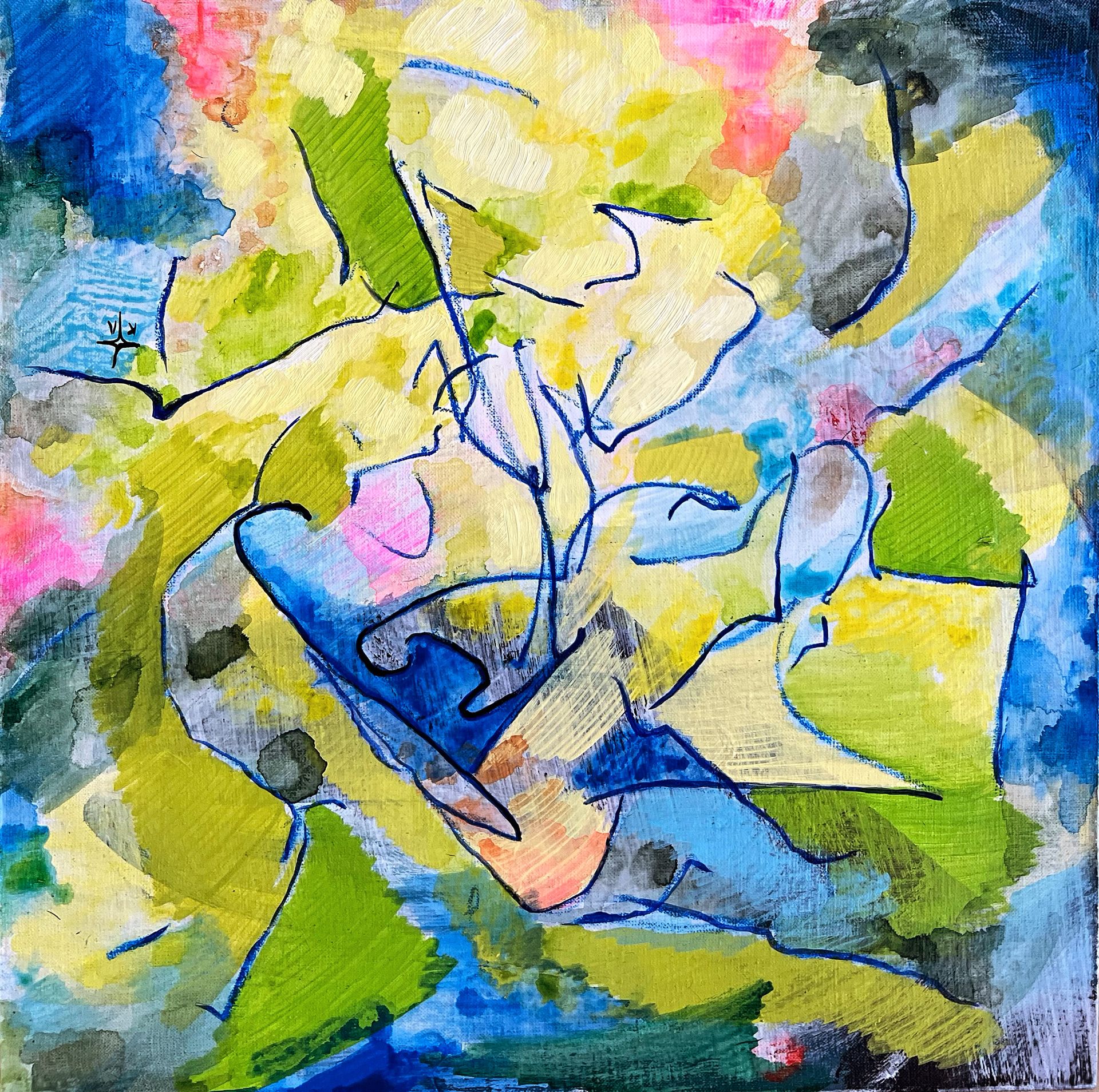Екатерина Лаптева (Картина, живопись - 
                  50 x 50 см) Оттепель