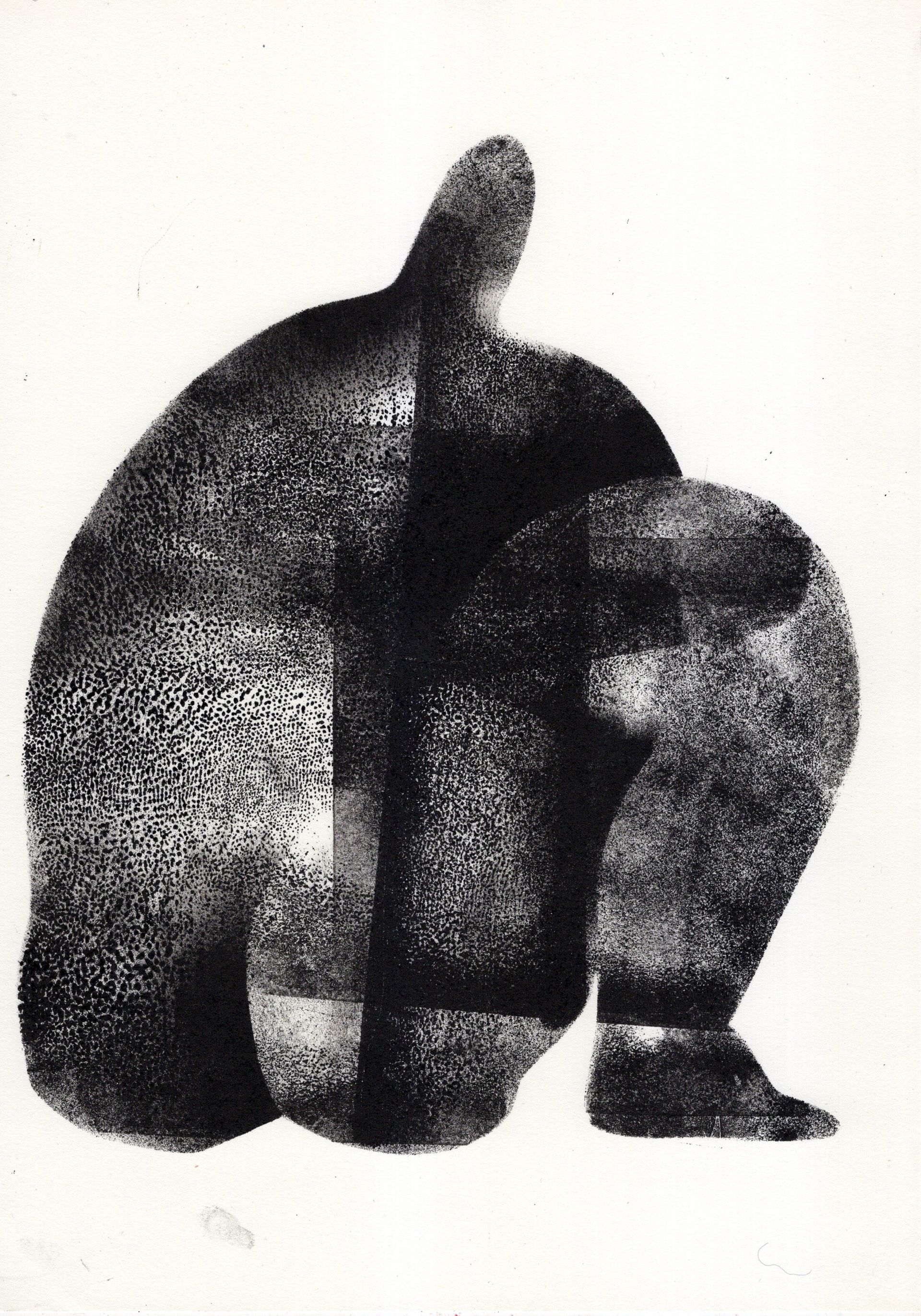 Тася Василькова (Авторская графика - 
                  21 x 29.7 см) Грустная