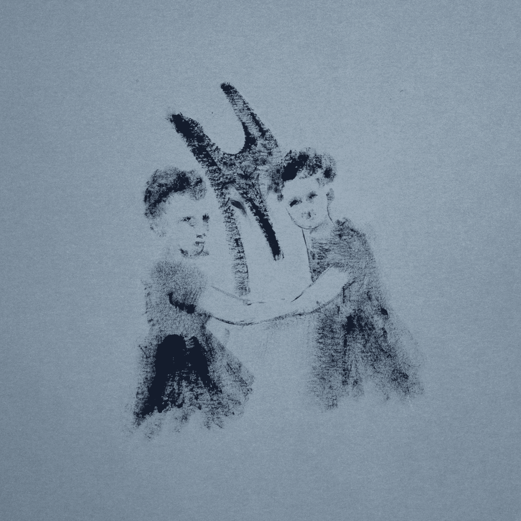 Ольга Минина (Авторская графика - 
                  21 x 21 см) Мы — Рядом #7