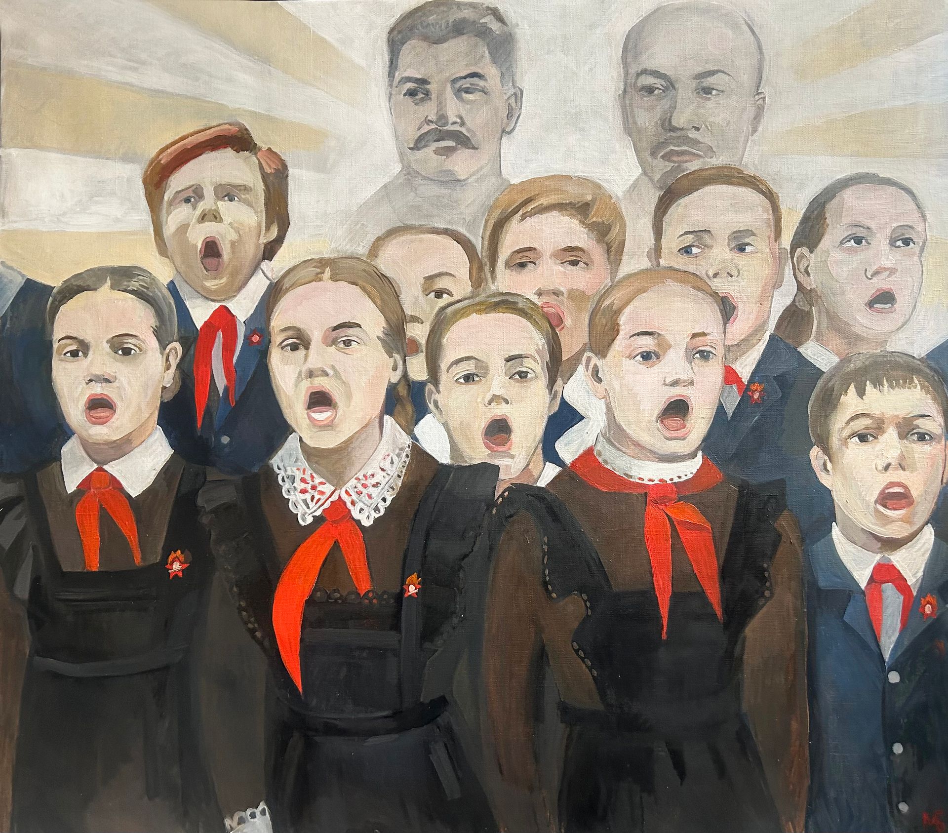 Мария Буртова (Картина, живопись - 
                  90 x 70 см) Песня