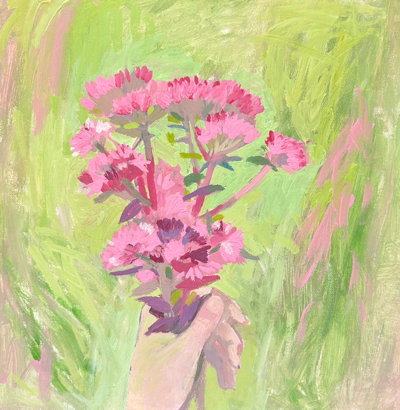 Анна Власова (Картина, живопись - 
                  40 x 40 см) Находка