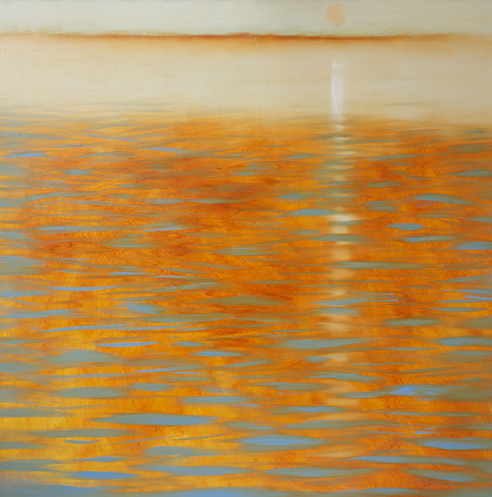 Анастасия Попова (Картина, живопись - 
                  80 x 80 см) Вечернее. Солнечное