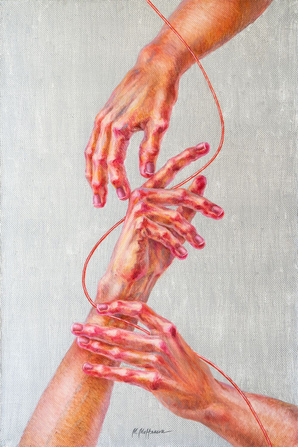 Мария Мельцаева (Картина, живопись - 
                  40 x 60 см) Связь