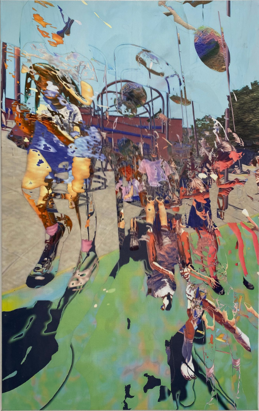 Дарья Растунина (Картина, живопись - 
                  90 x 150 см) Прыжок