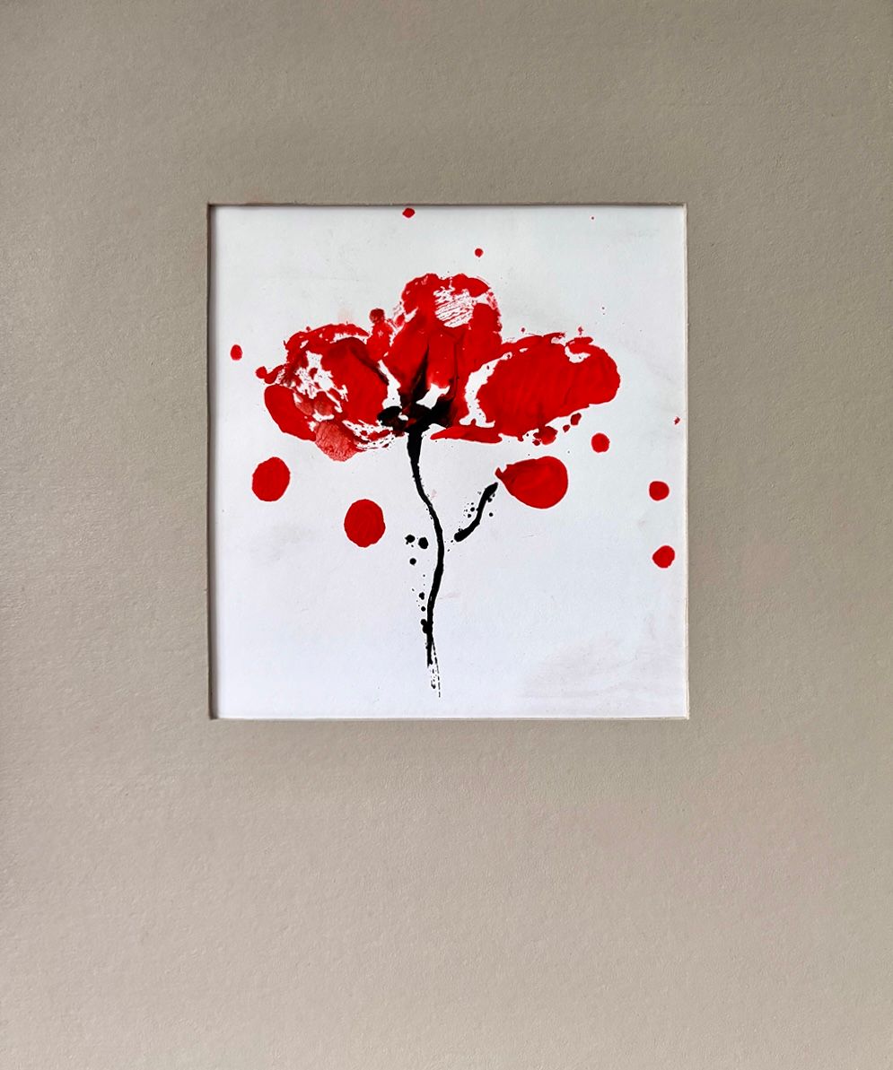 Лариса Шелиховская (Авторская графика - 
                  25 x 30 см) Маки IV. Ритм