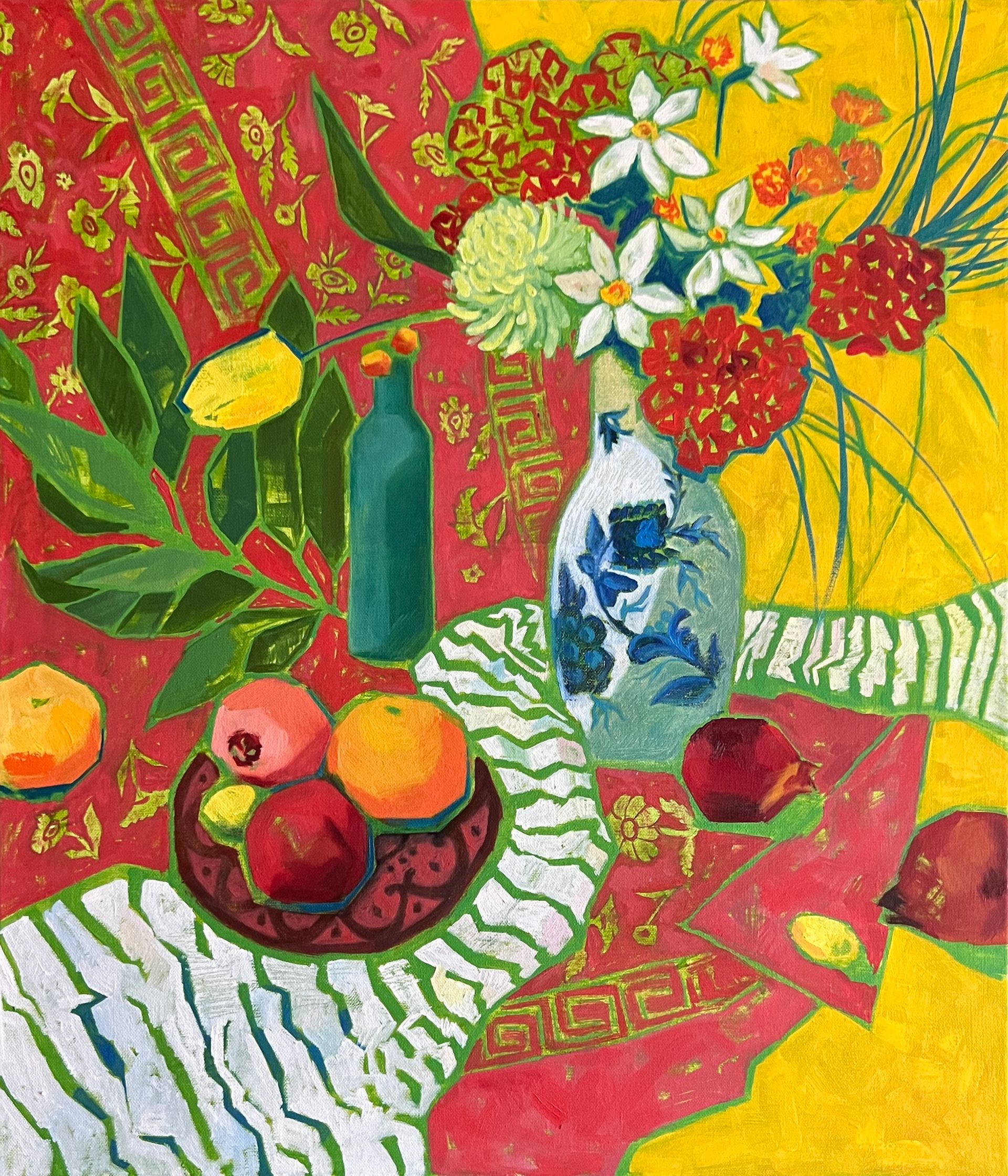 Алина Филимонова (Картина, живопись - 
                  60 x 70 см) Декоративный натюрморт