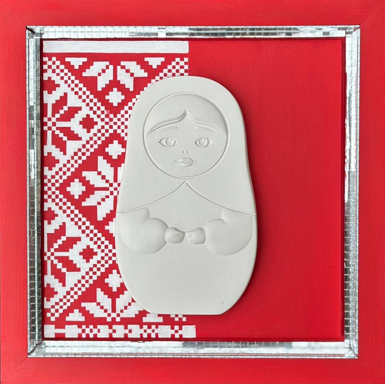 Ольга Зайцева (Картина, живопись - 
                  25 x 25 см) Славянский шик №25