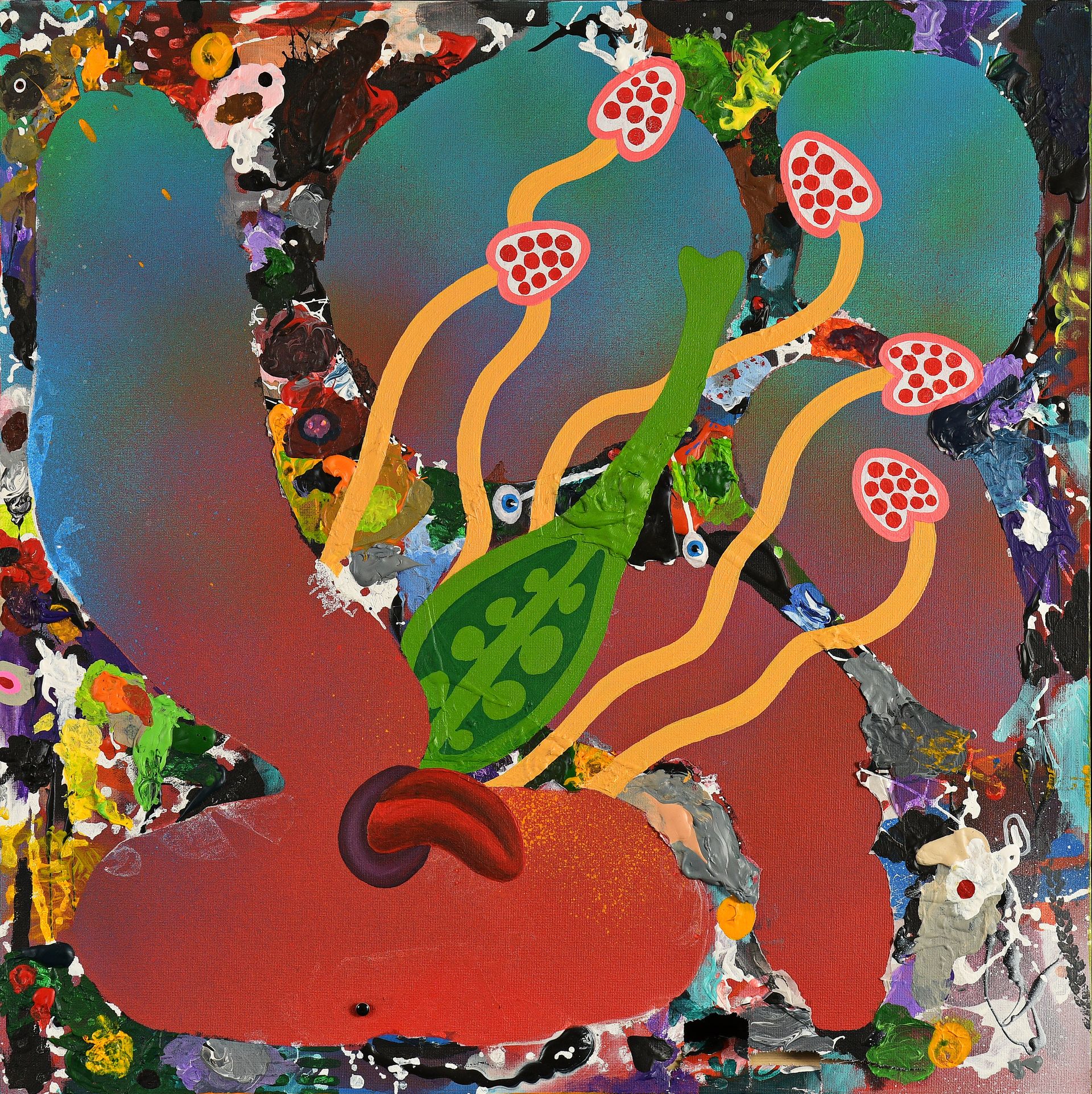 Евгений Куковеров (Картина, живопись - 
                  60 x 60 см) Цветок