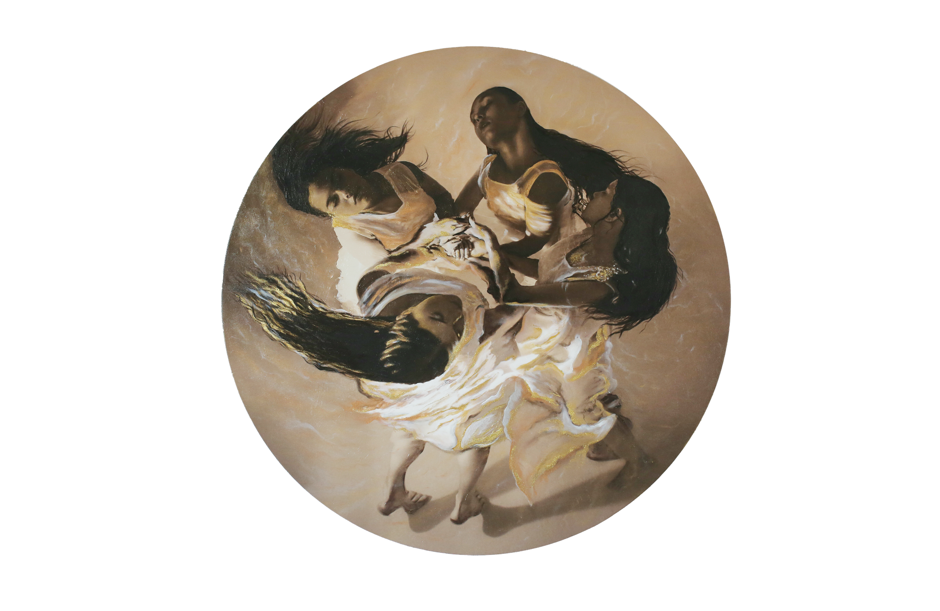 Татьяна Сенчило (Картина, живопись - 
                  100 x 100 см) Работа из проекта "Живая или мертвая"