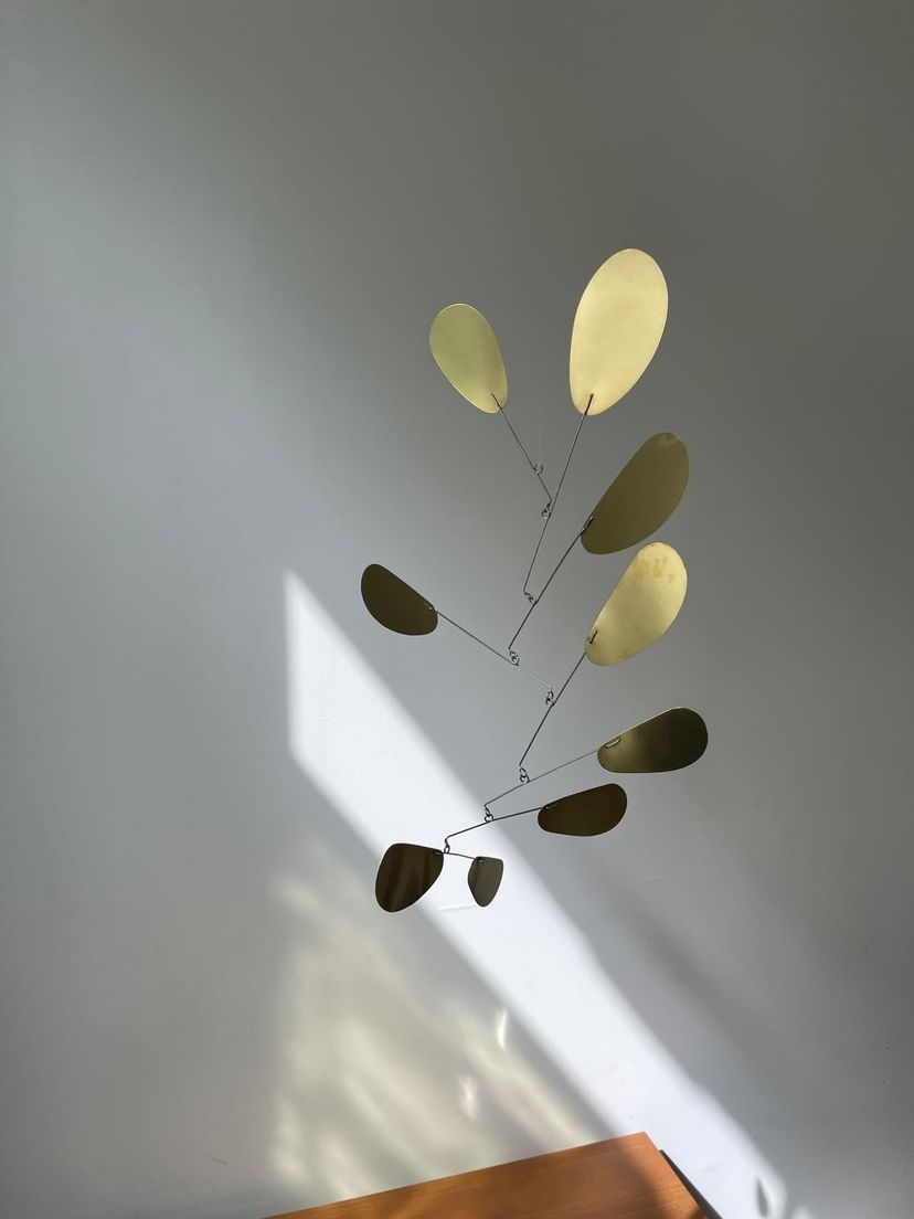 Kinetic Levi (Объект - 
                  35 x 55 см) Подвесной интерьерный мобиль "Dolly brass"