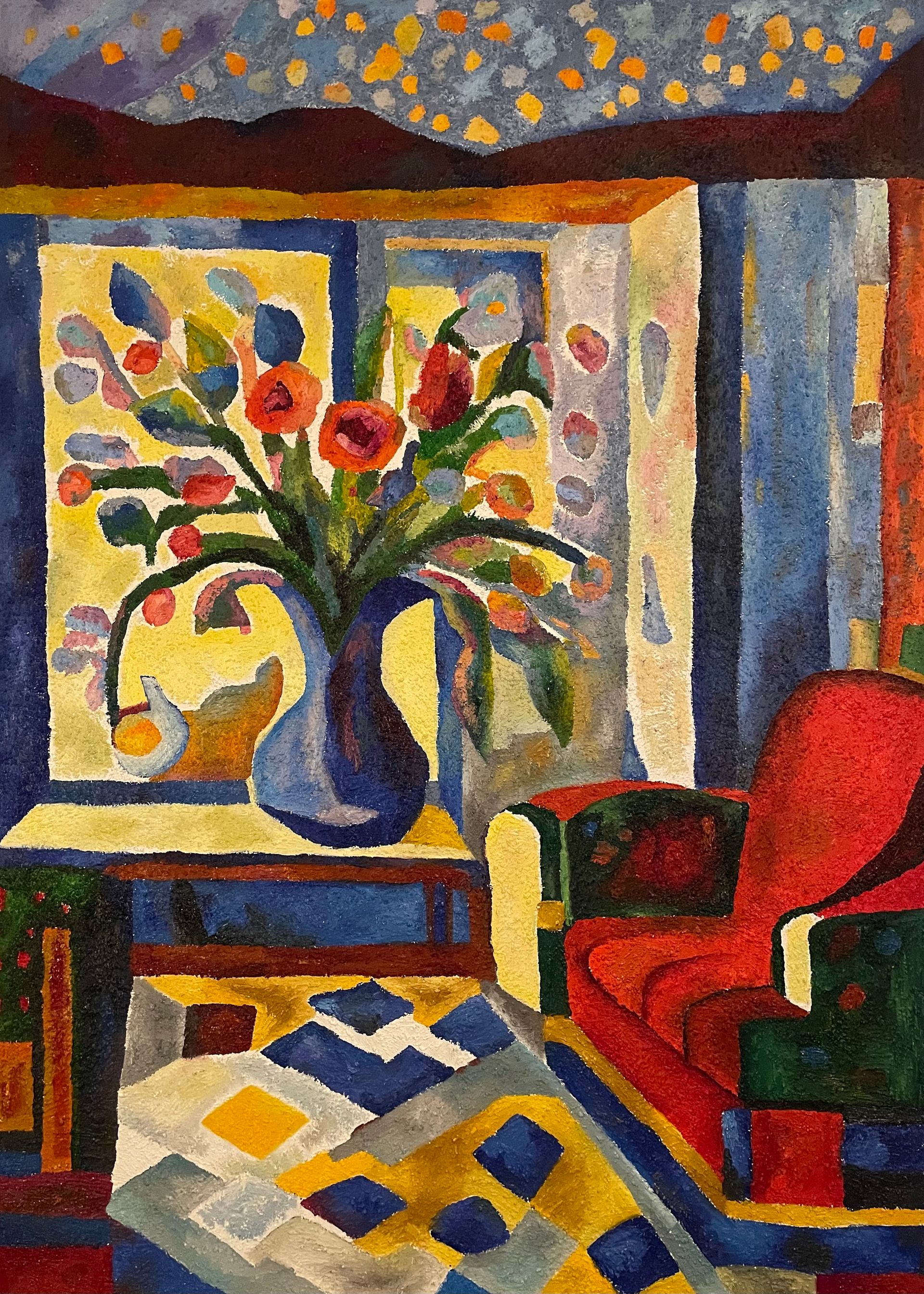 Таня Бродская (Картина, живопись - 
                  100 x 140 см) КРАСНАЯ СОФА