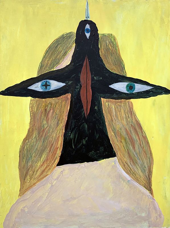 Родион Китаев (Картина, живопись - 
                  25 x 38 см) Каркнул ворон