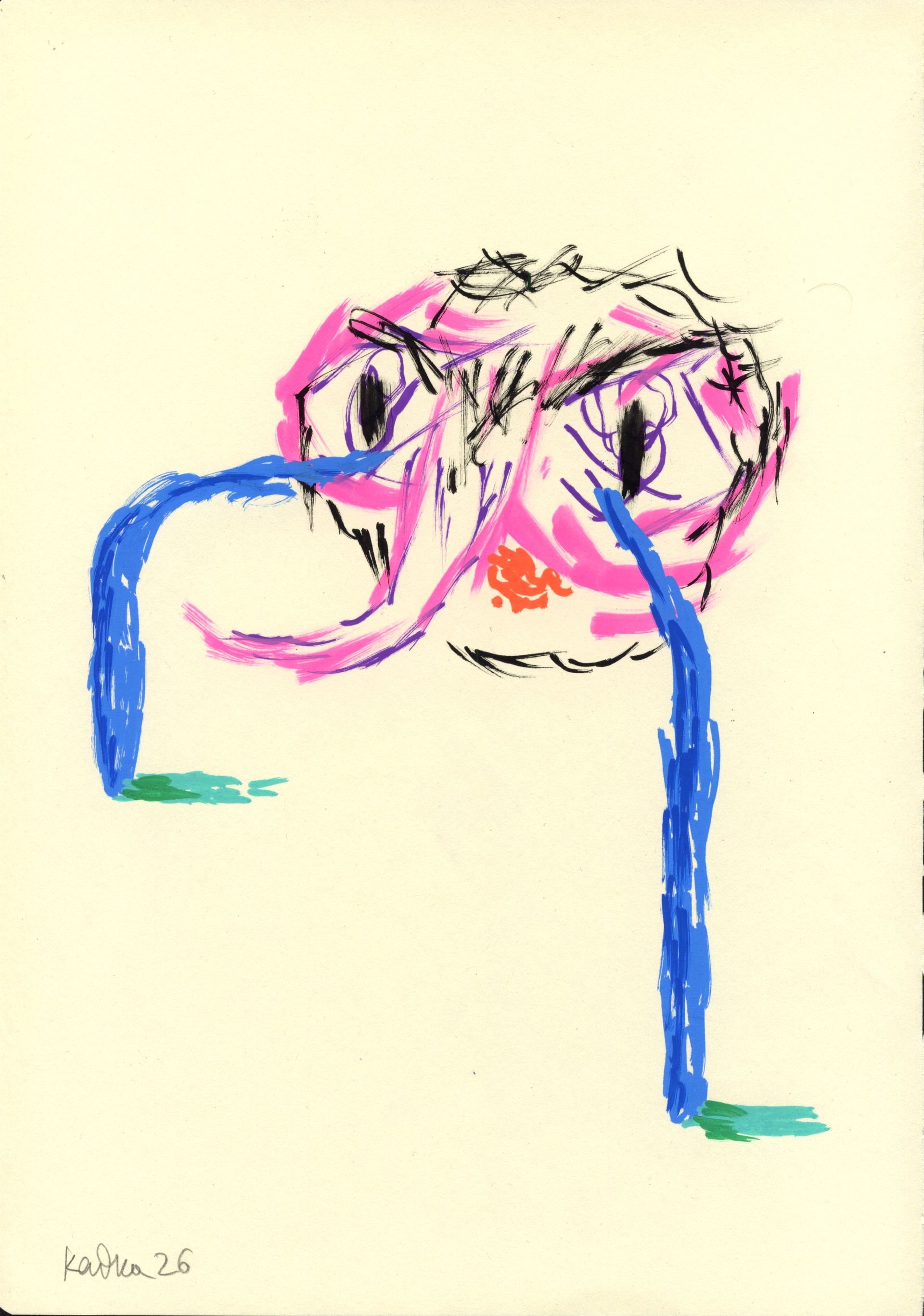 Дмитрий Кавка (Авторская графика - 
                  20 x 28 см) Портрет