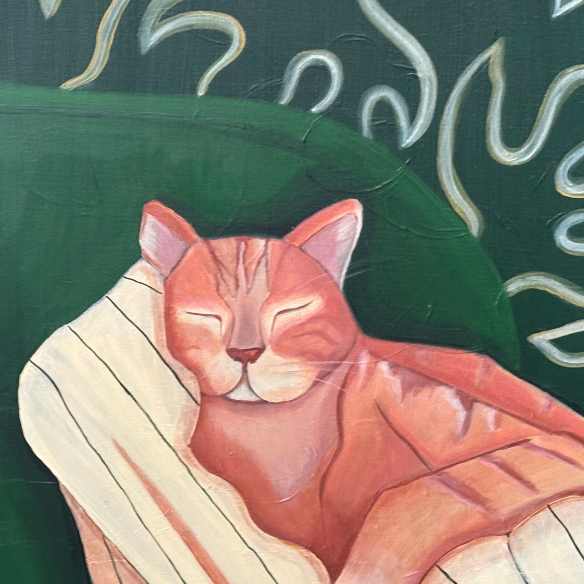 Елена Королева (Картина, живопись - 
                  50 x 50 см) Рыжий кот