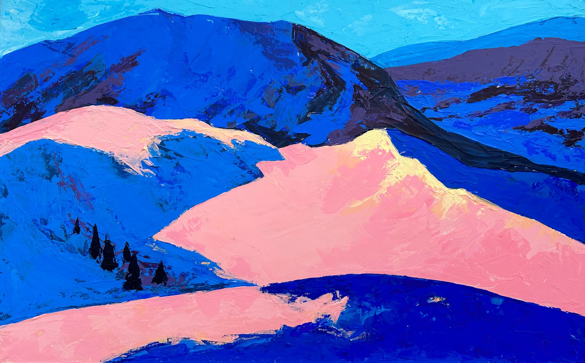 Элеонора Шмидт (Картина, живопись - 
                  80 x 50 см) Mountains