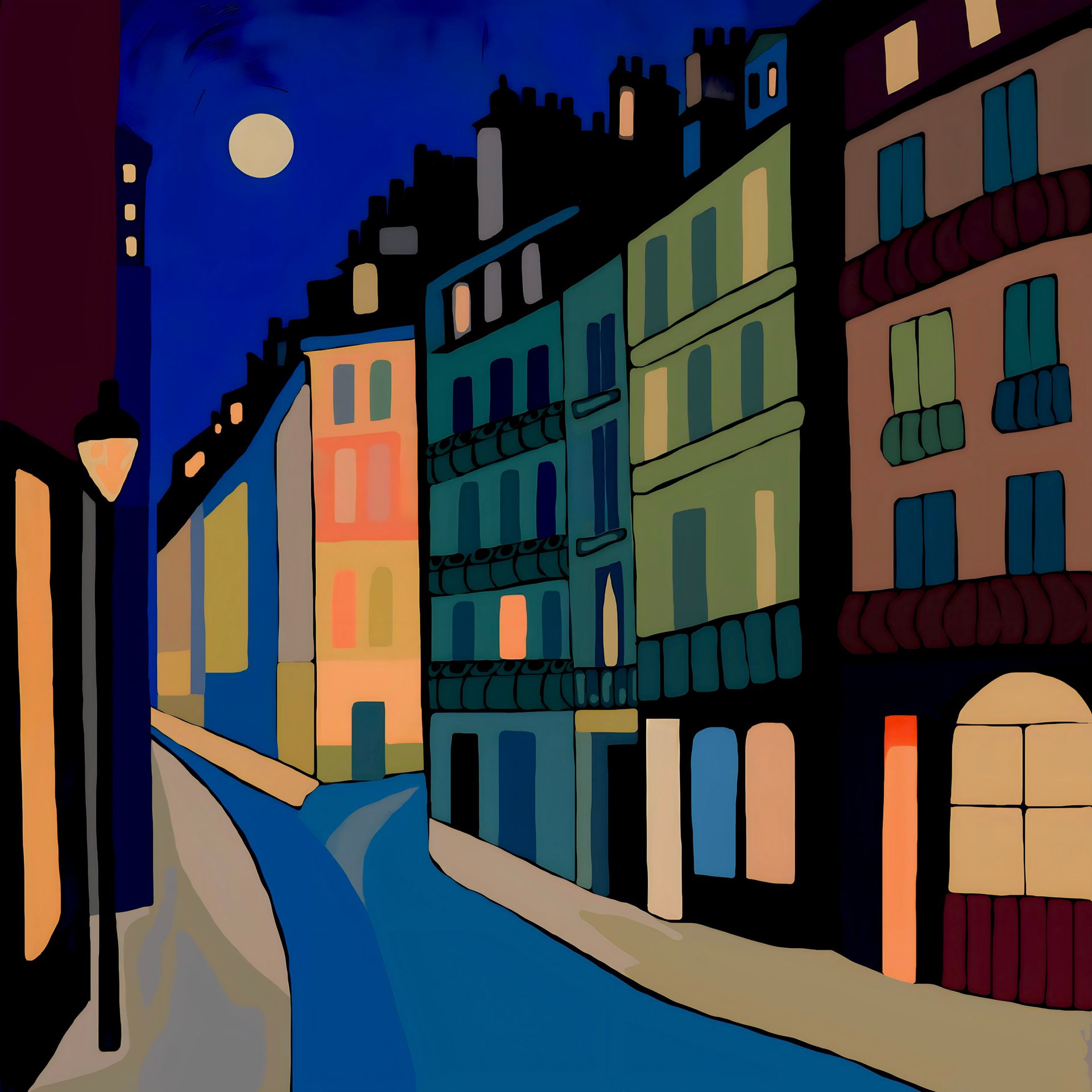 Нина Цориева (Картина, живопись - 
                  70 x 70 см) Paris