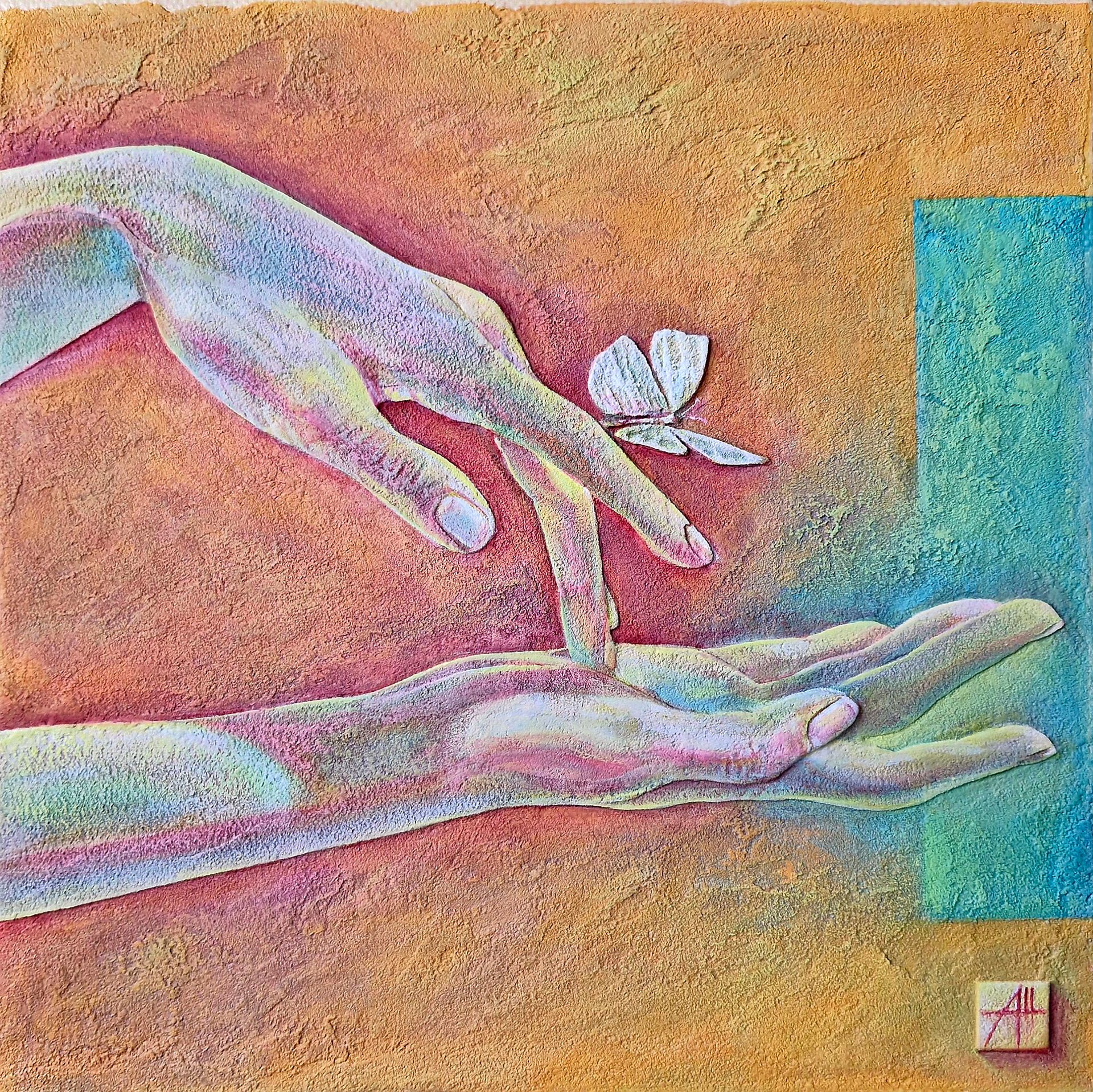 Анна Шуваева (Картина, живопись - 
                  30 x 30 см) Отпускаю