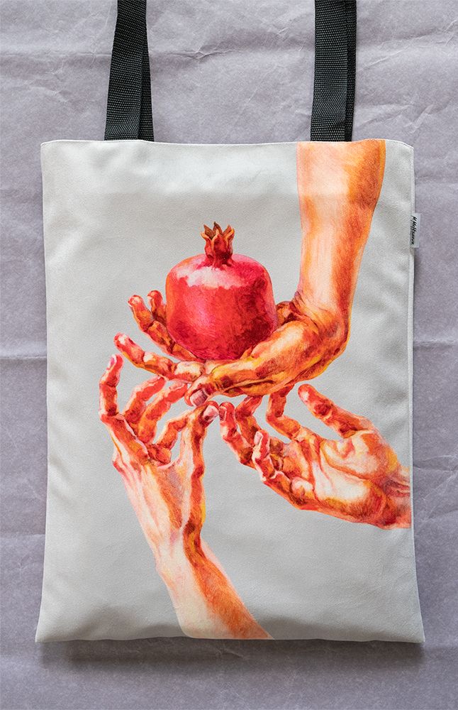 Мария Мельцаева (Объект - 
                  35 x 45 см) Сумка-шоппер с картиной "Тройка/Единство" с подкладкой