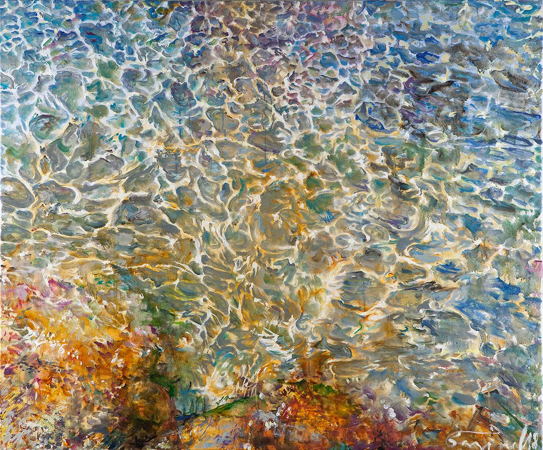 Сергей Базилев (Картина, живопись - 
                  120 x 100 см) Структура воды