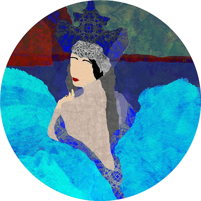 Лариса Корж (Графика цифровая (принты) - 
                  35 x 35 см) Царевна